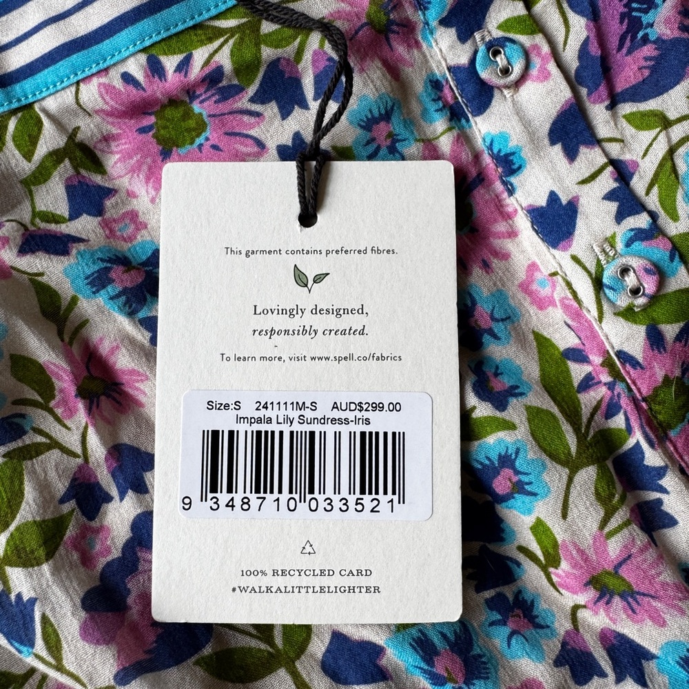 Spell Impala Lily Sundress Iris NWT - Picture 5 of 8